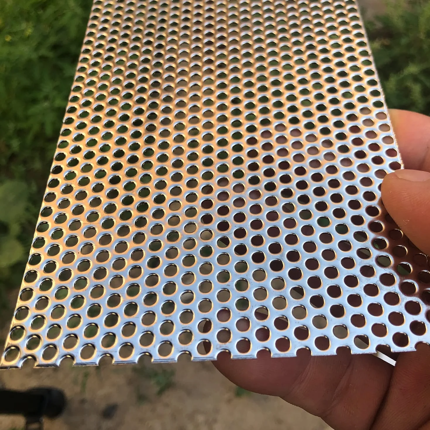 Lamiere perforate in acciaio inox 304 - Lamiera perforata in acciaio inox - 19Ga 0,1 "Foro (circa 3 mm) 200 mm x 100 mm - Materiale dello schermo del foglio di maglia metallica