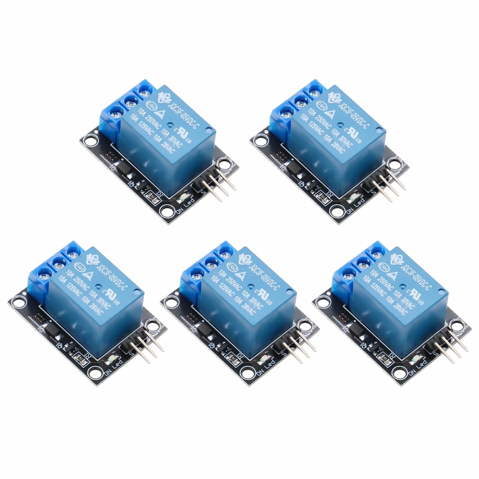 5 PCS 5V Modulo relè per PIC AVR DSP ARM Compatibile con arduino