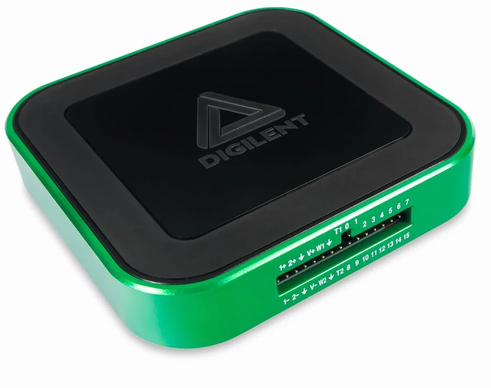 Analog Discovery 3 : Oscilloscopio USB, Generatore di funzioni, Analizzatore logico, Generatore di pattern bit e Alimentazione variabile