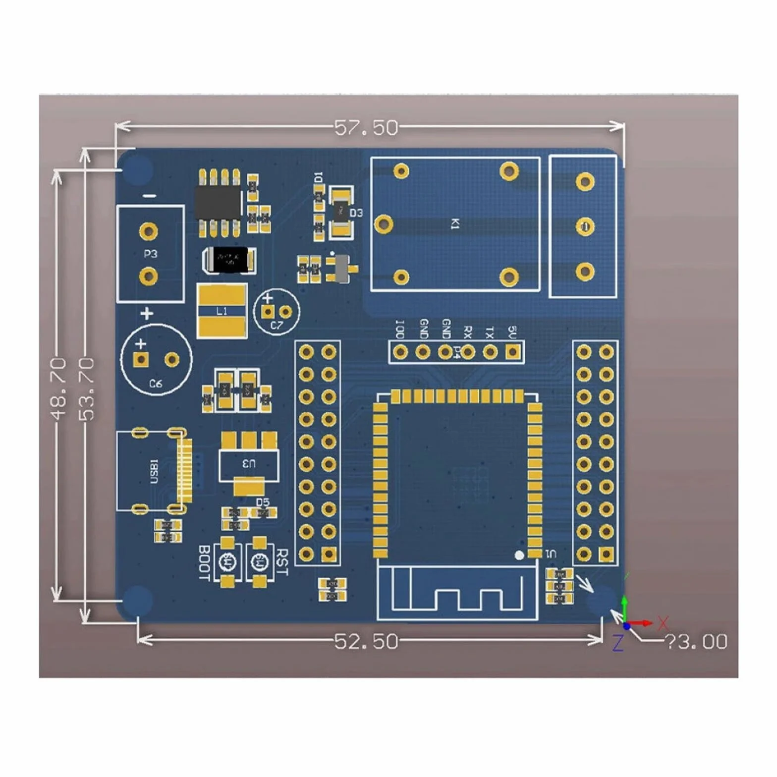 Modulo relè PLC WF BT Modulo relè singolo ESP32S3 Alimentazione USB + UART Masterizzazione 2x20Pin Scheda di sviluppo riservata