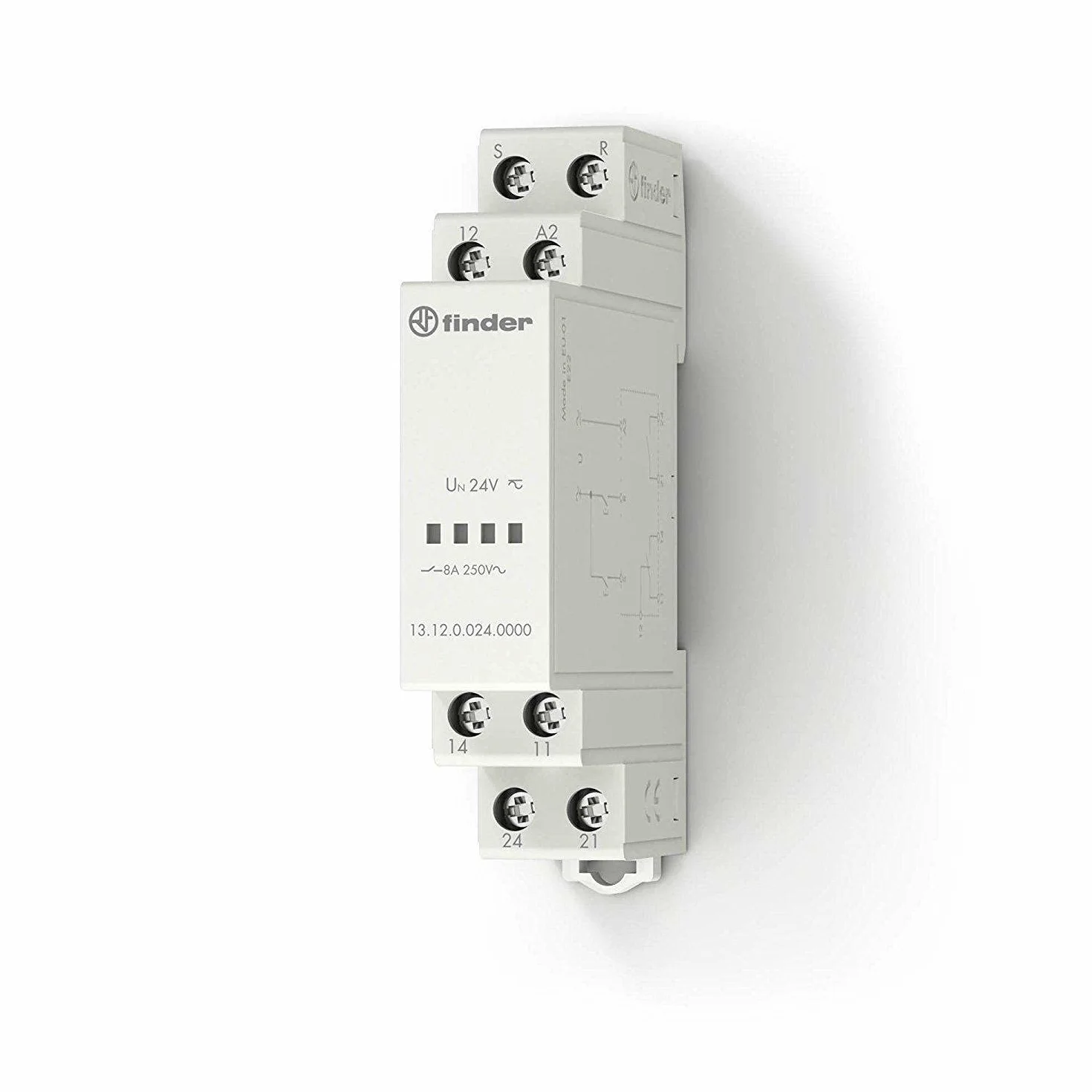 Finder – Puntatore di potenza 1S chiamata acuse + 1 W, 8 A, 12 V ac/dc 13.12.0.012.0000