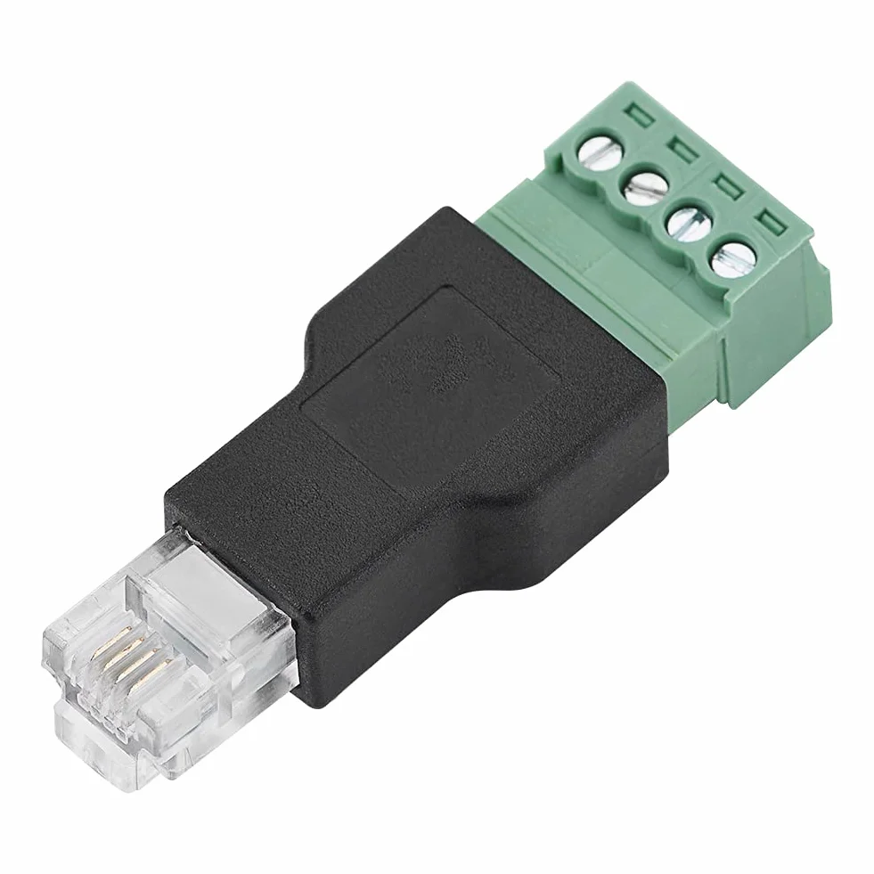 Connettore RJ11, connettore RJ11 6P4C a 4 pin, trasmissione stabile del segnale per porte telefoniche