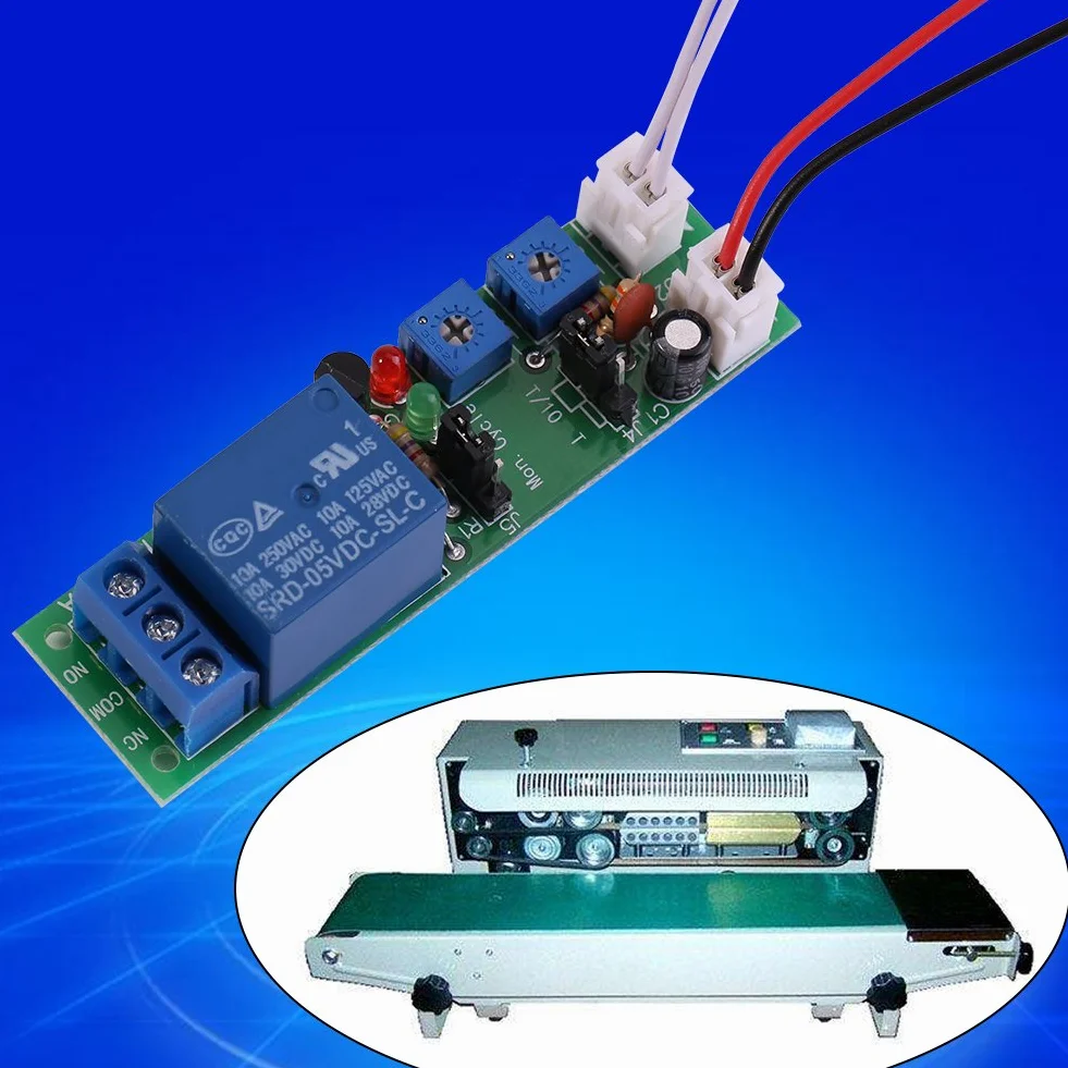 Modulo Ritardo Temporizzatore Ciclo Modulo Relè Accensione/Spegnimento Regolabile Dc 5v 12v 24v (DC12V,0-120min)