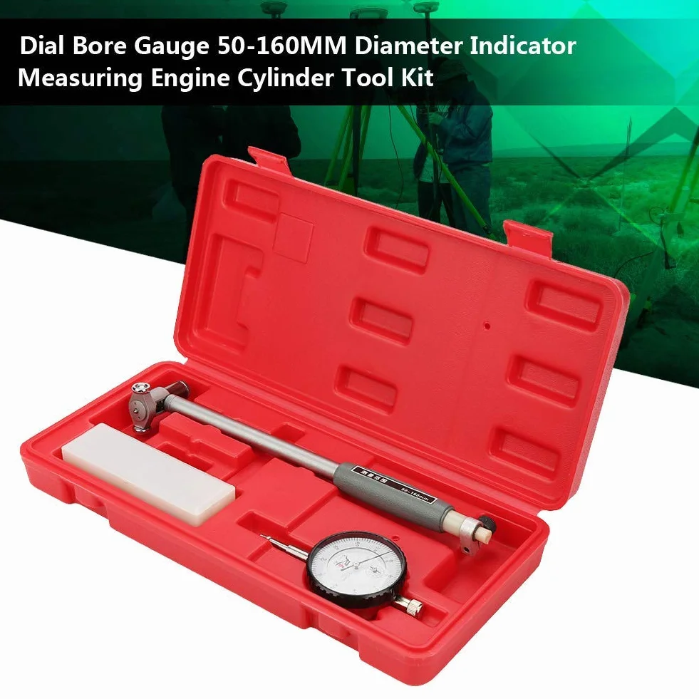 Alesatori, Diametro 50-160MM Indicatore del Diametro del Calibro indicatore del Diametro misuratore Kit del Cilindro del Motore di misurazione per l'impostazione dei diametri del Foro