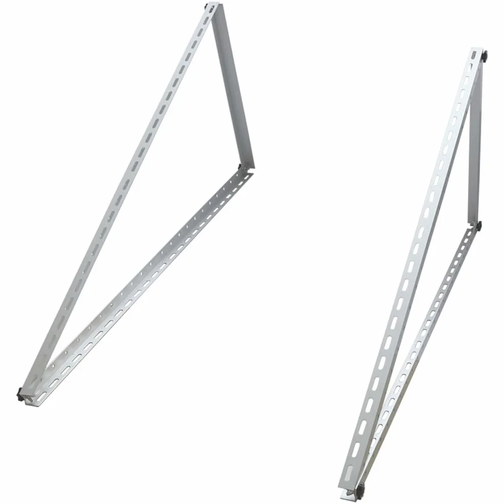 Supporto per pannello solare fino a 118 cm, pannello solare PV | regolabile 0-90° | Set | alluminio | materiale di montaggio