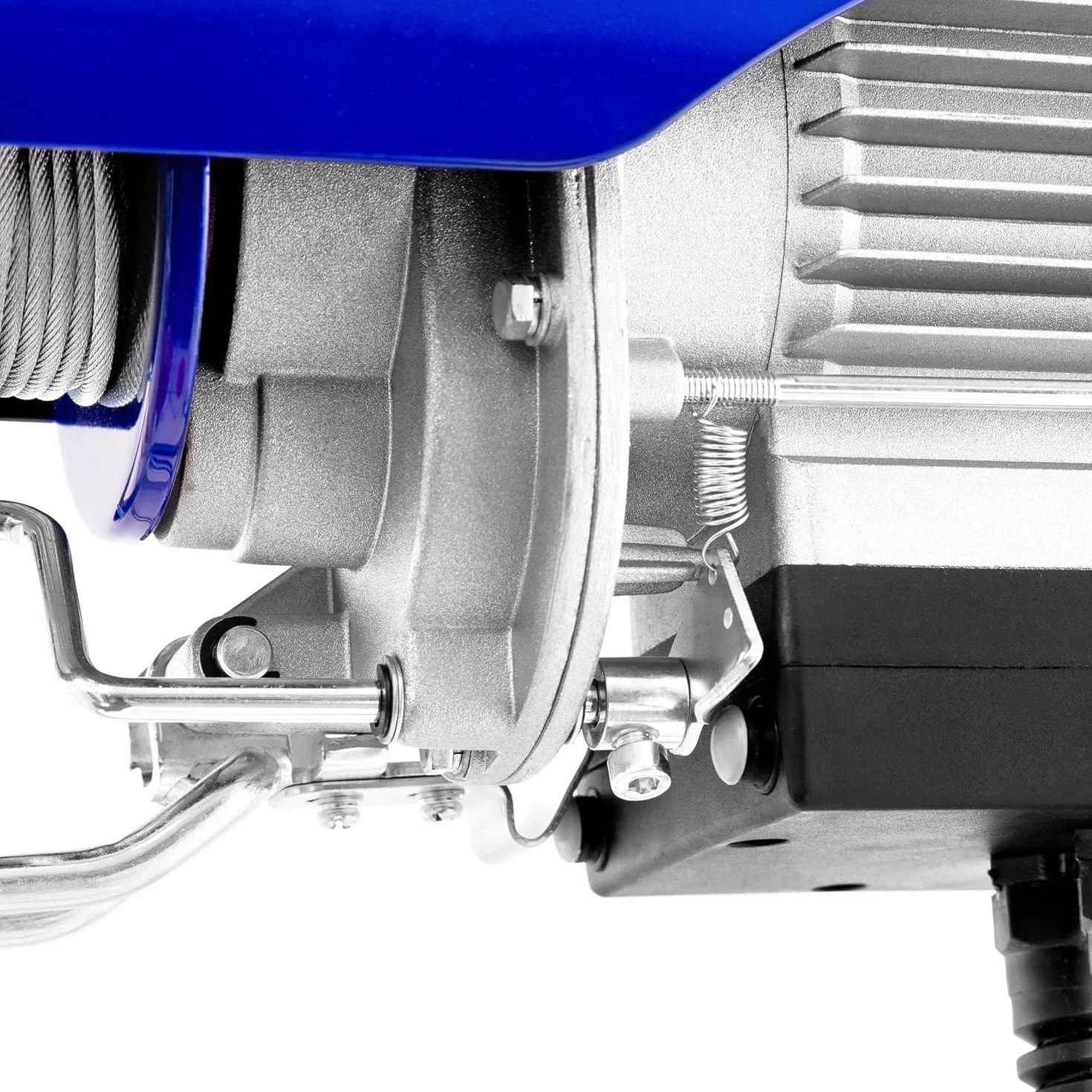 Argano Paranco Verricello Montacarichi Elettrico Portata Carico 125/250Kg 800W 1HP Cavo in Acciaio 18m Velocità di Sollevamento Fino a 10m/min Telecomando Cablato per uso Domestico e industriale