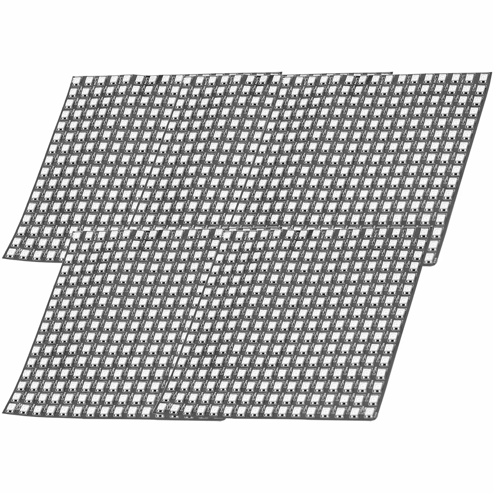 AZDelivery 5 x Pannello LED RGB WS2812B 16x16 256 LEDs Modulo Led flessibile 5050SMD IC Funzioni di colore pieno indirizzabile singolo con DC5V compatibile con Raspberry Pi