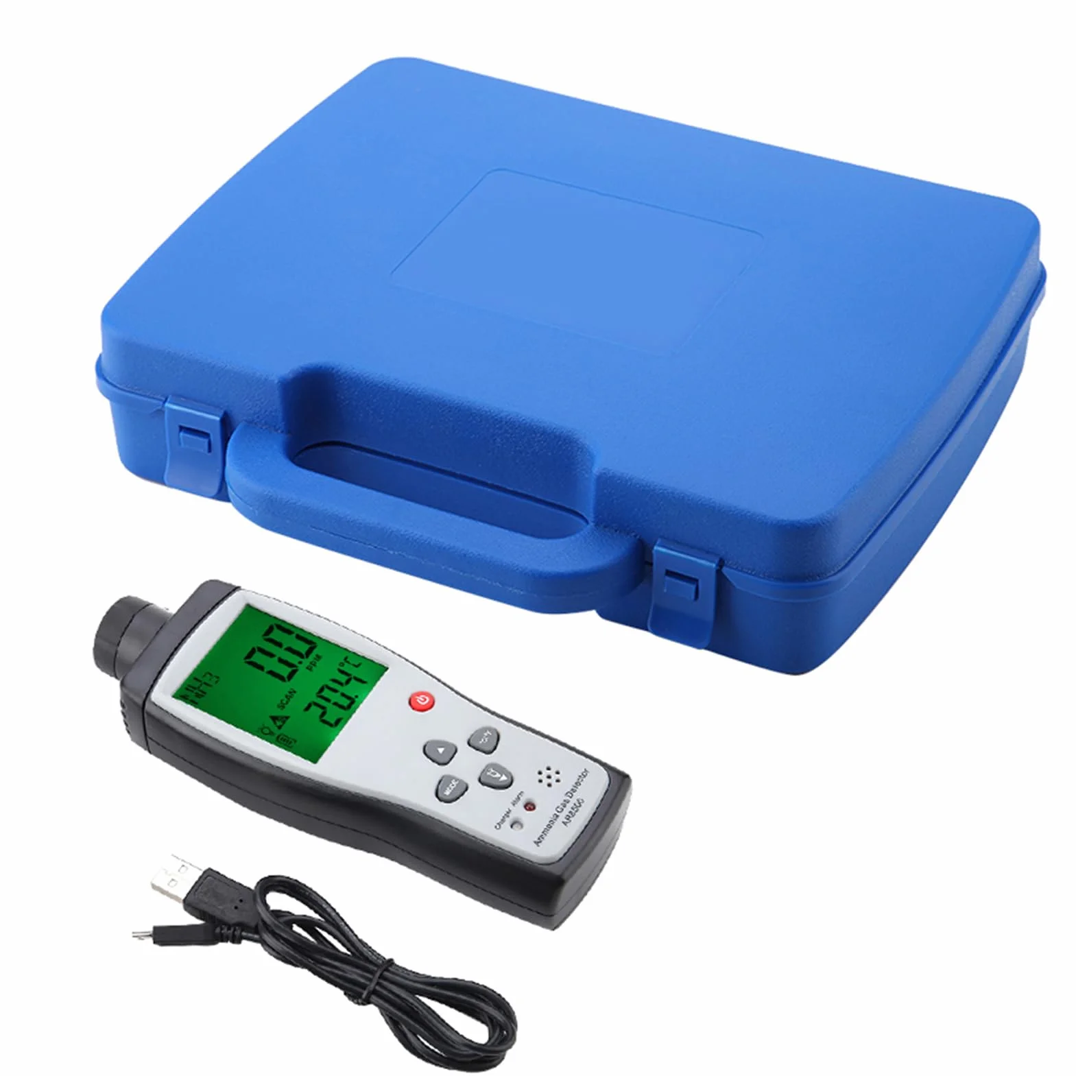SMART SENSOR AR8500 Monitor Rilevatore di Gas di Ammoniaca con Display LCD per Metallurgia Batteria Al Litio Ricaricabile 0-100PPM 3,7V