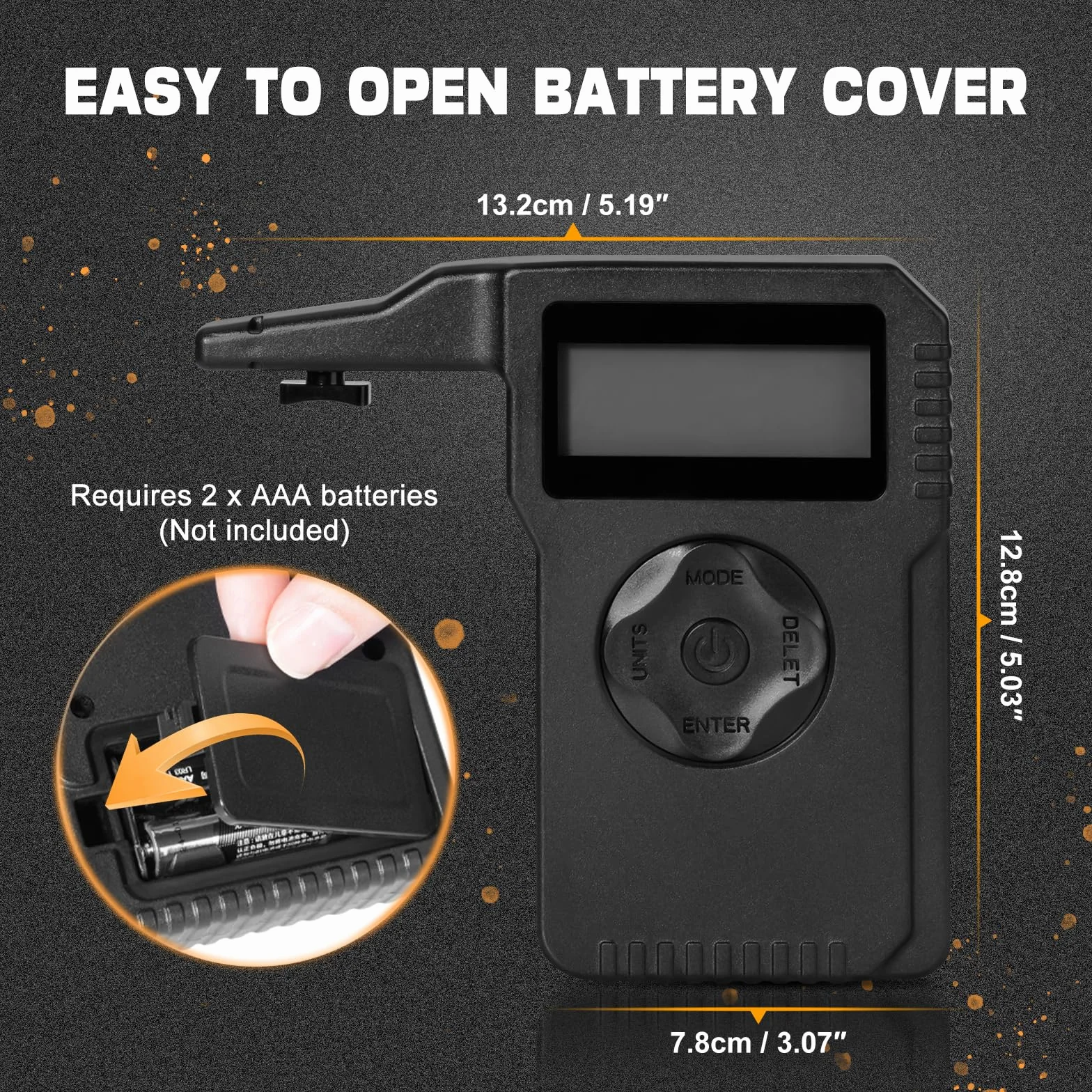 BOOSTEADY Misuratore di Trazione Digitale Professionale con Incrementi di 0,1 oz e Display LCD, Letture Accurate da 0 a 12 Libbre, Misuratore di Scala di Trazione del Grilletto del Sensore Militare