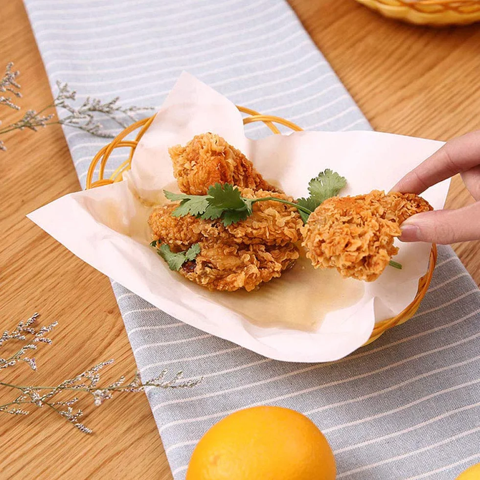 Fogli assorbenti olio, 50 pezzi Carta assorbente olio per ambiente cottura Carta da fritta Tempura filtro per barbecue fritta