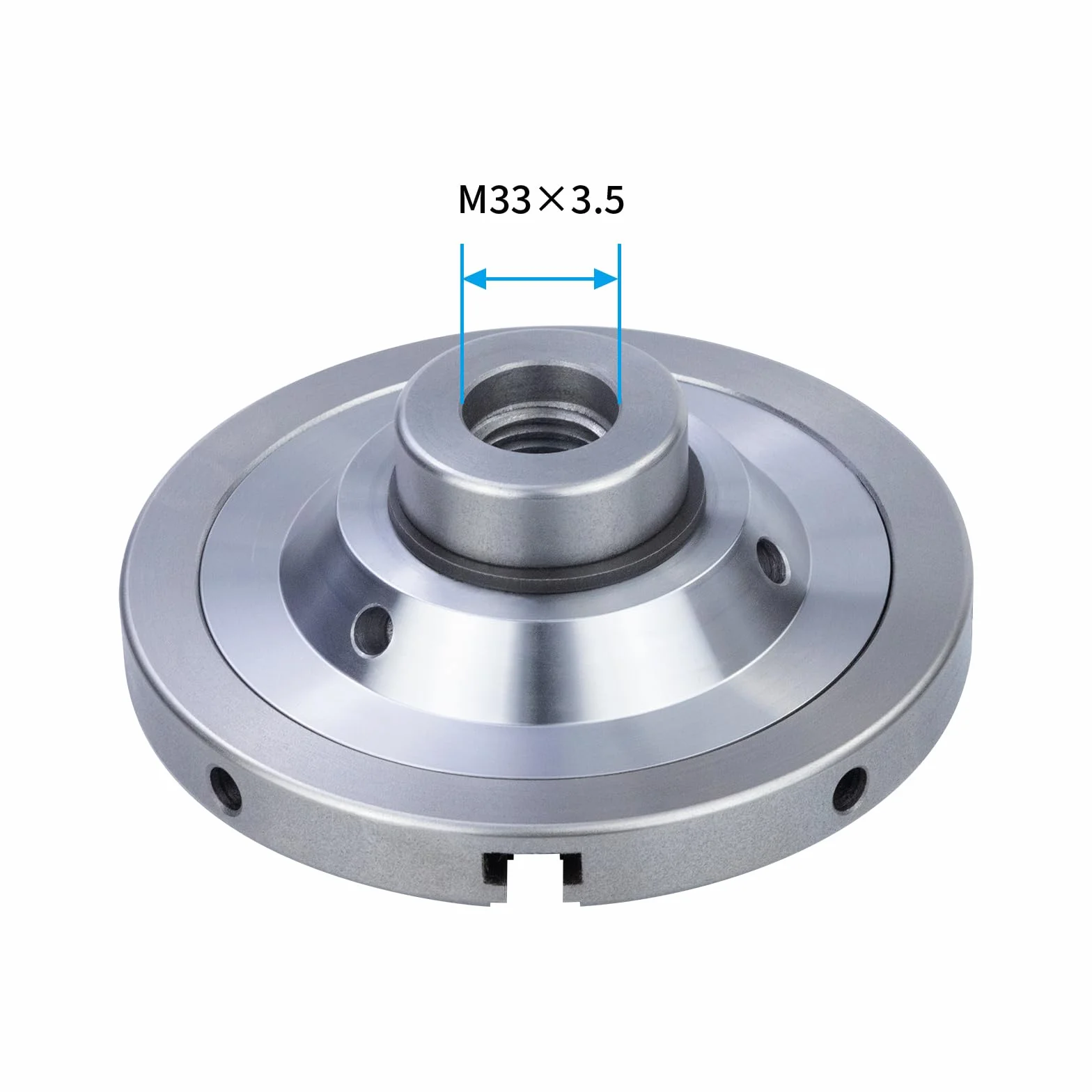 Mandrino per Tornio Professionale in Metallo Dimensioni 152mm Mandrino per Tornio a 4 Ganasce M33X3,5 per Tornio da Legno