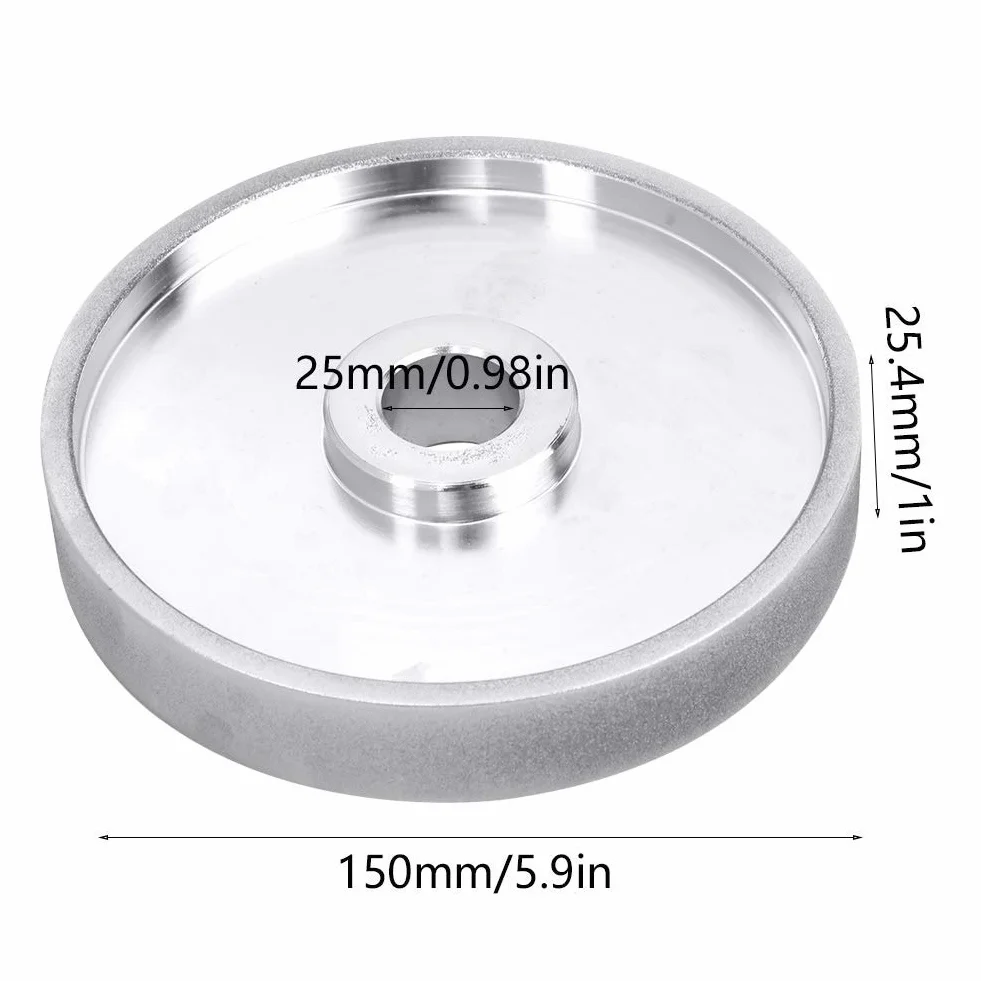 Disco Diamantato CBN per Affilatura Pietra e Metallo 150 mm