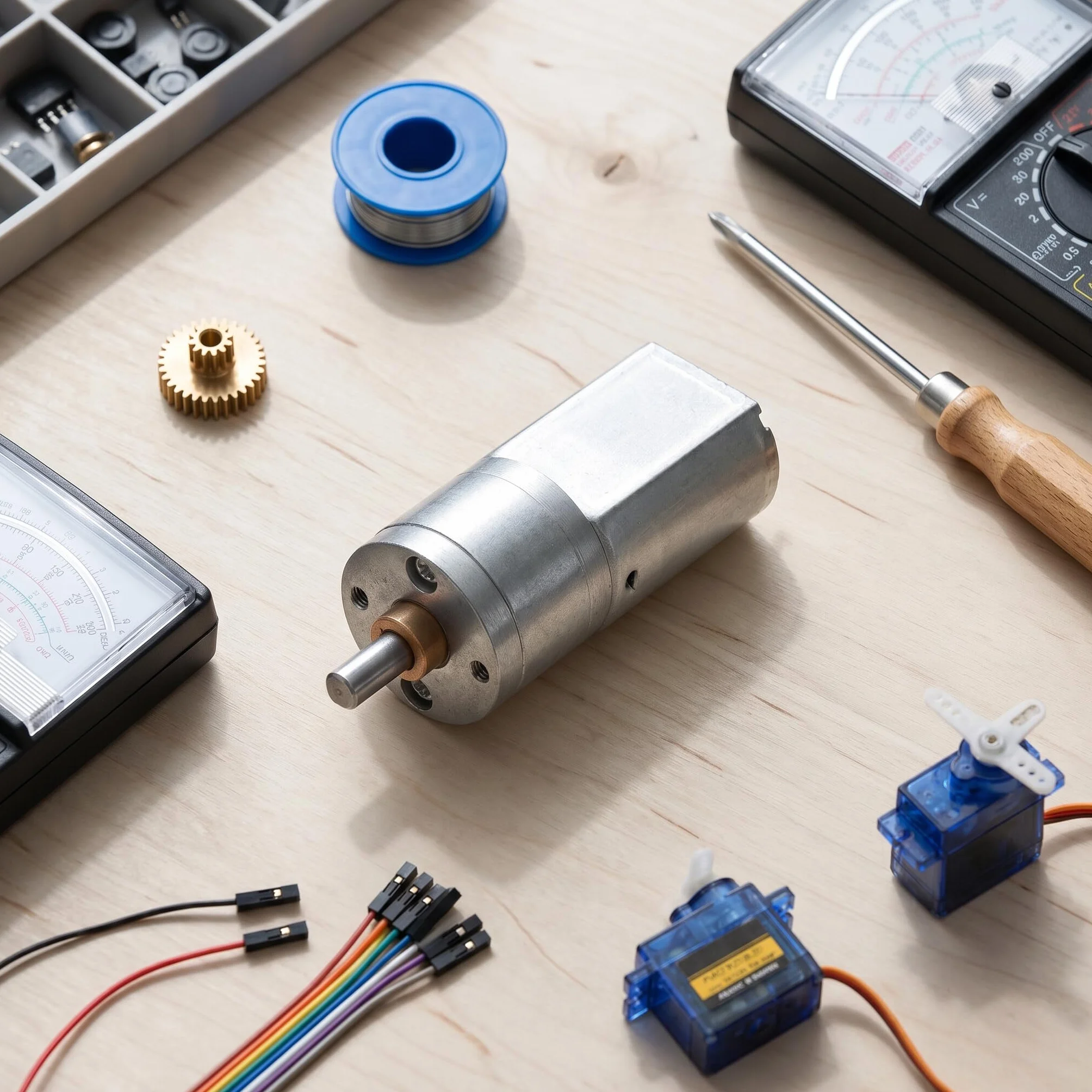 Motoriduttore 12V DC 200 RPM Coppia Elevata Elettrico