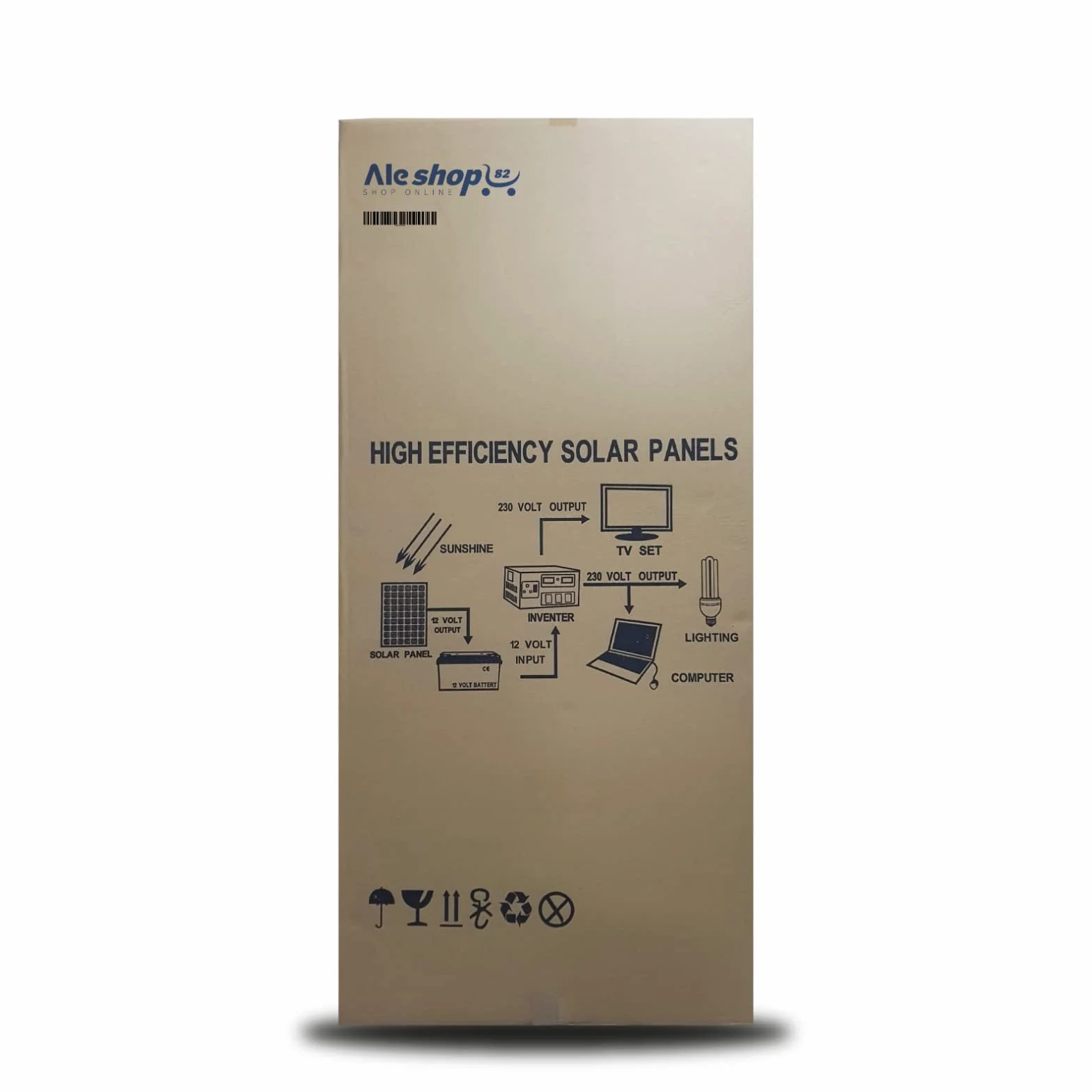 Zestaw fotowoltaiczny panel słoneczny 1kWh inwerter 4000W bateria 120Ah