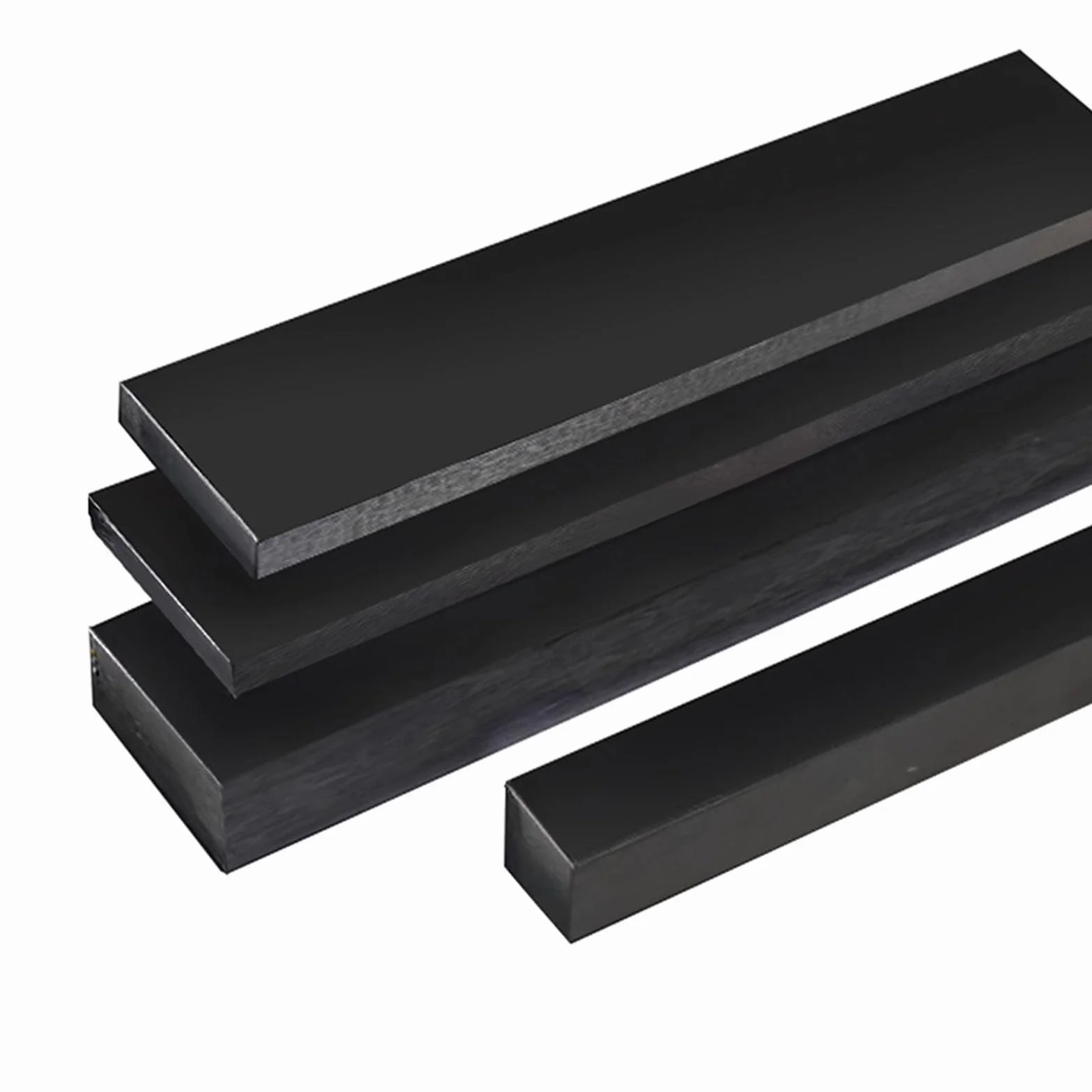 Striscia Piatta in Nylon Nero 60mm x 15mm x 1m per Uso Industriale