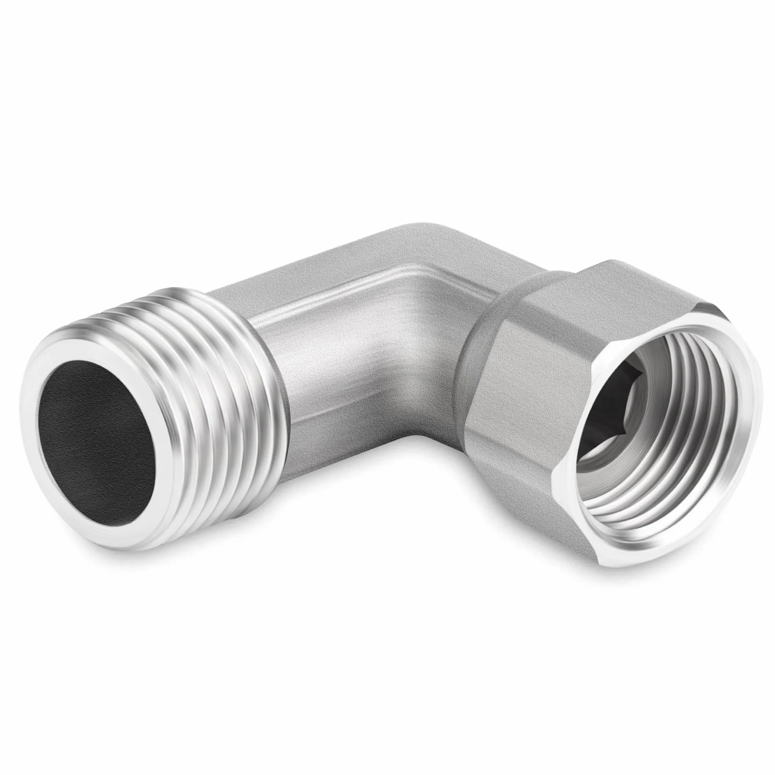 Gomito a 90 gradi acciaio inox 304 1/2" femmina maschio connettore flessibile