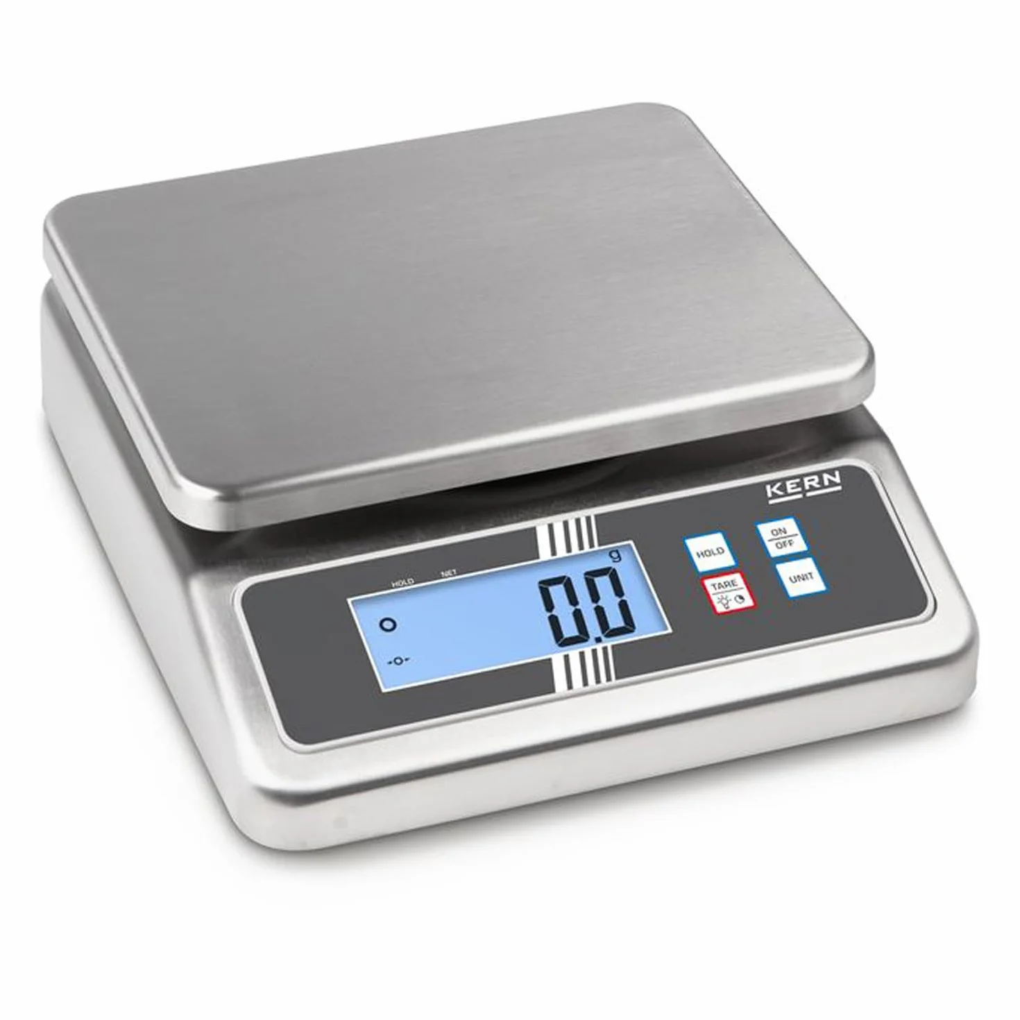 Kern FOB 30K-3NL - Bilancia da tavolo, Portate [Max]: 16 kg / 30 kg, Divisione [d]: 2 g / 5 g