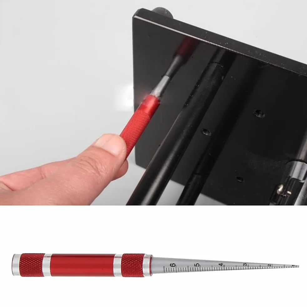 Strumento di Misurazione del Diametro Interno Conico in Acciaio Inossidabile Righello Conico assortimento di calibri conici per saldatura, test di saldatura, calibro conico, gap 1-6,5 mm