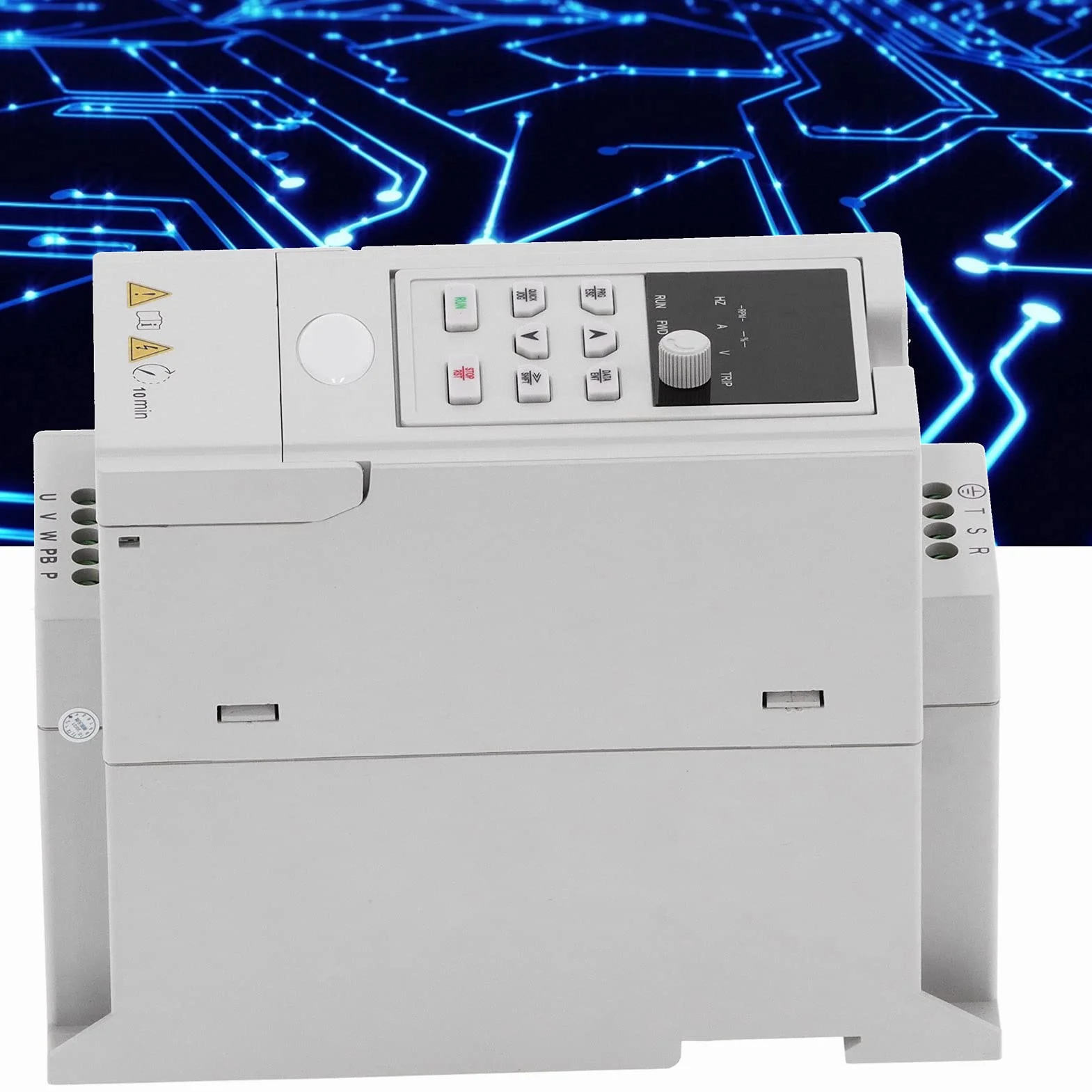 Cocoarm Convertitore di Frequenza ABS Inverter Vettoriale C10 Trifase AC380V480V 2,2kW con Regolazione Automatica PID Controllo V F Protezione Multipla per il Controllo della velocità del Motore di
