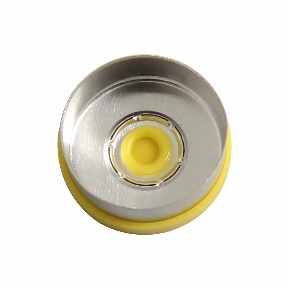 Cappucci gialli alluminio-plastica 20 mm 100 PCS per flaconcino vetro