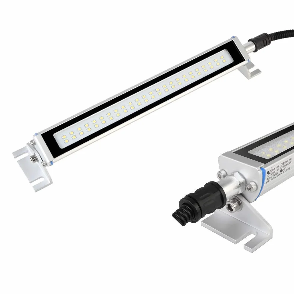YJINGRUI Luce da lavoro industriale Illuminazione 115° e pieghevole Illuminazione impermeabile per officina (110~220V, 622mm 20W)