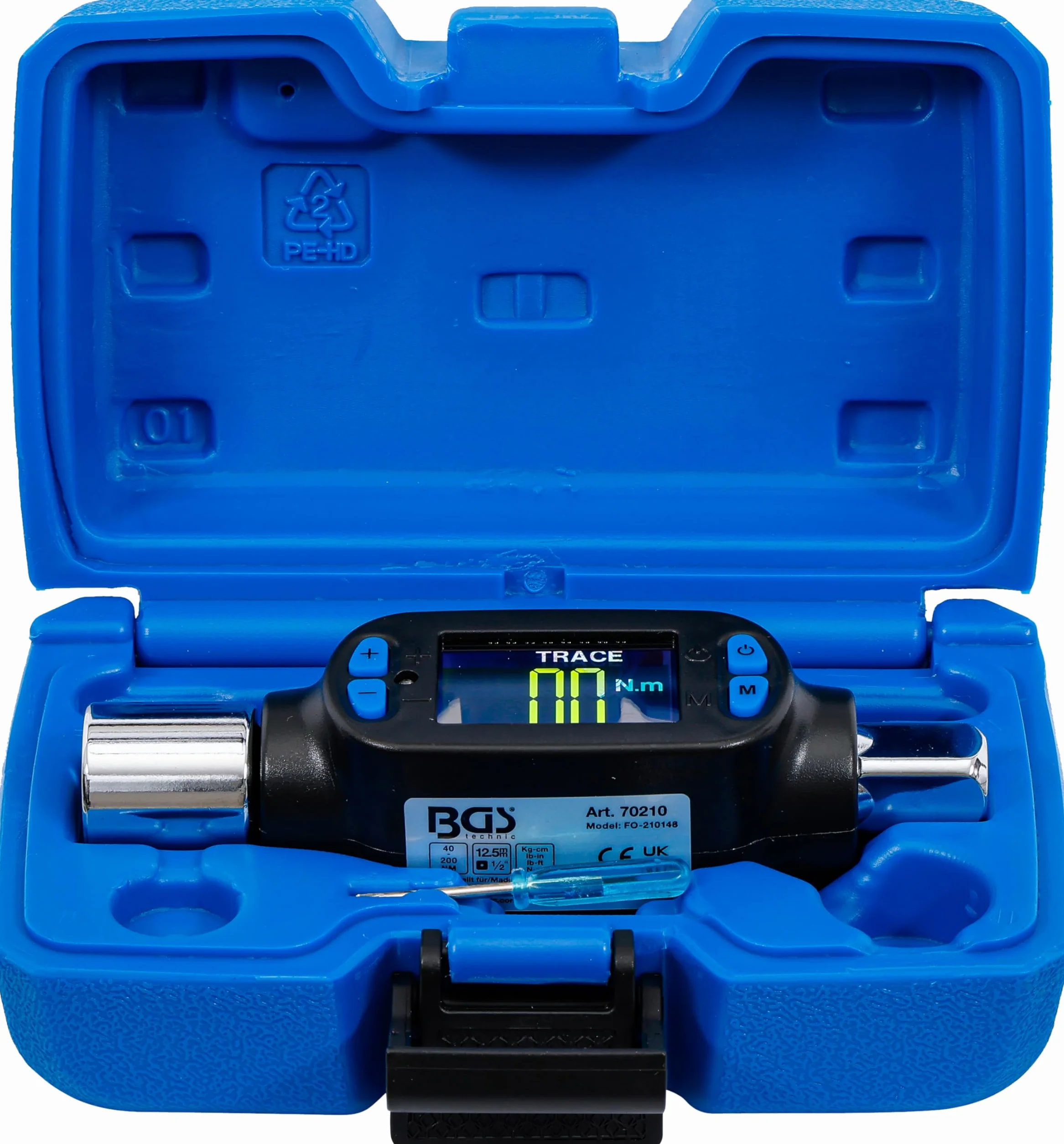 BGS 70210 | Misuratore digitale per dinamometro | 12,5 mm (1/2") | 40 - 200 Nm