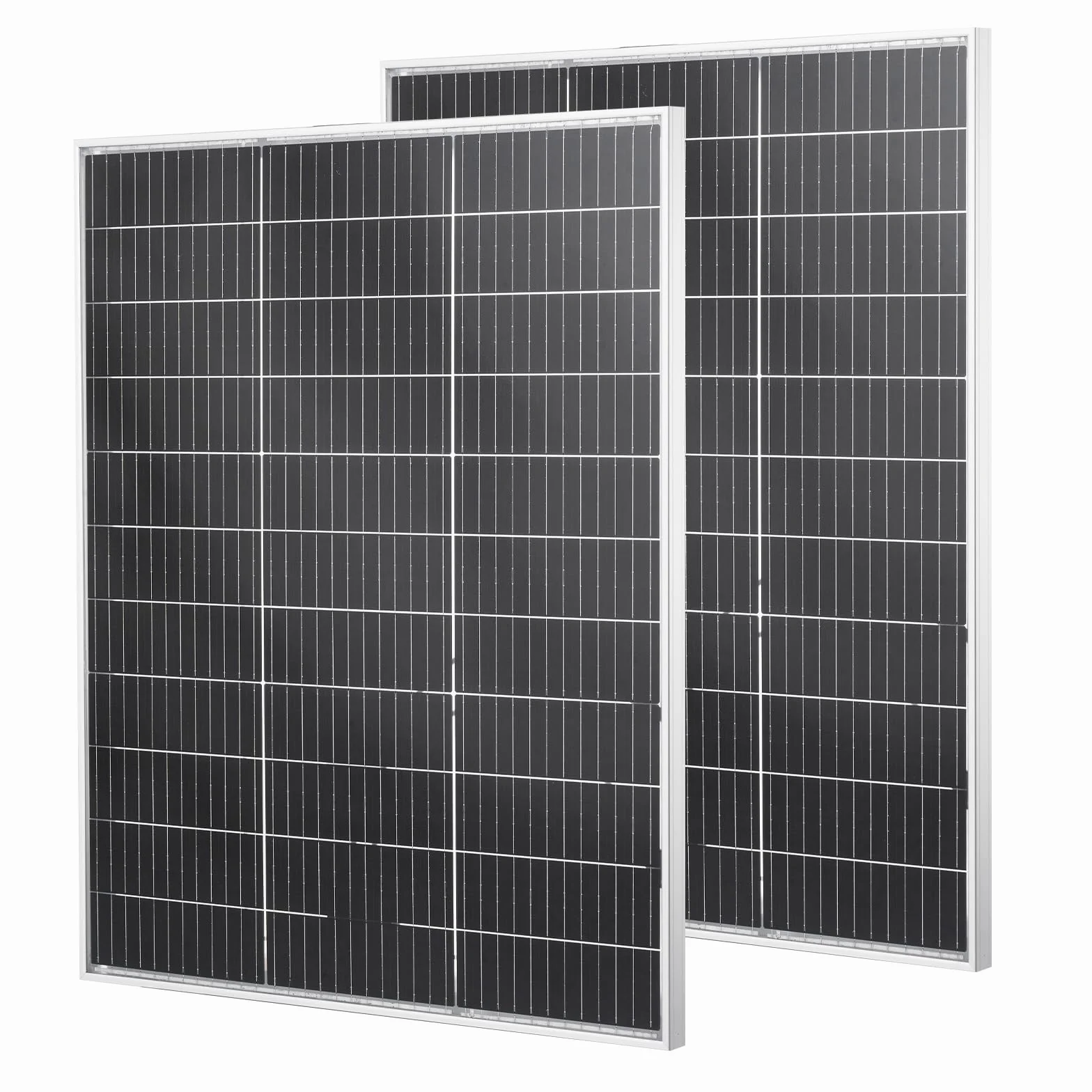 VEVOR Pannelli Solari Bifacciali 2 pezzi da 100 W, Modulo Fotovoltaico Monocristallino di Tipo N Pannello Solare con Uscita MC4 Telaio in Alluminio, Impermeabile IP67 per Auto, Barca, Camper