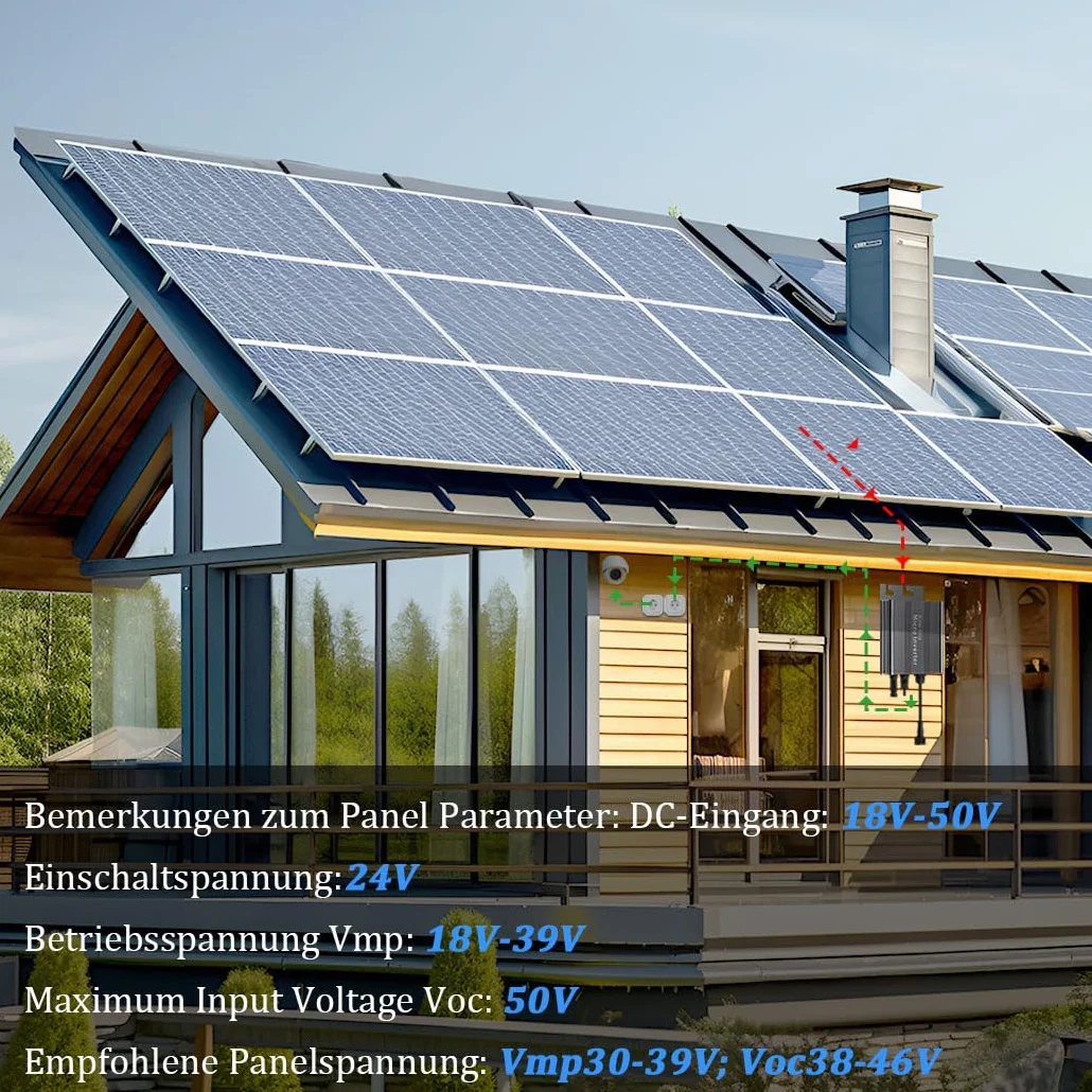 Y&H 350 W Solar Grid Tie Inverter DC26-46 V a AC 230 V Auto Pure Sine Micro Inverter, adatto per batterie da 24 V/36 V (CE/LVD)