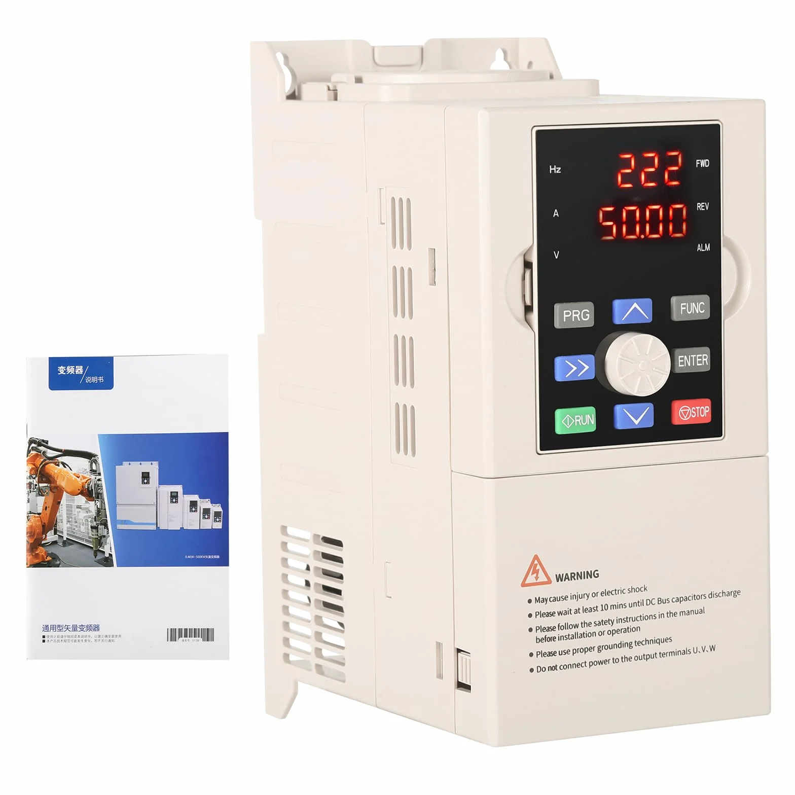 DEWIN Inverter Trifase 380V 2,2KW, Ingresso e Uscita Trifase, Convertitore di Frequenza VFD