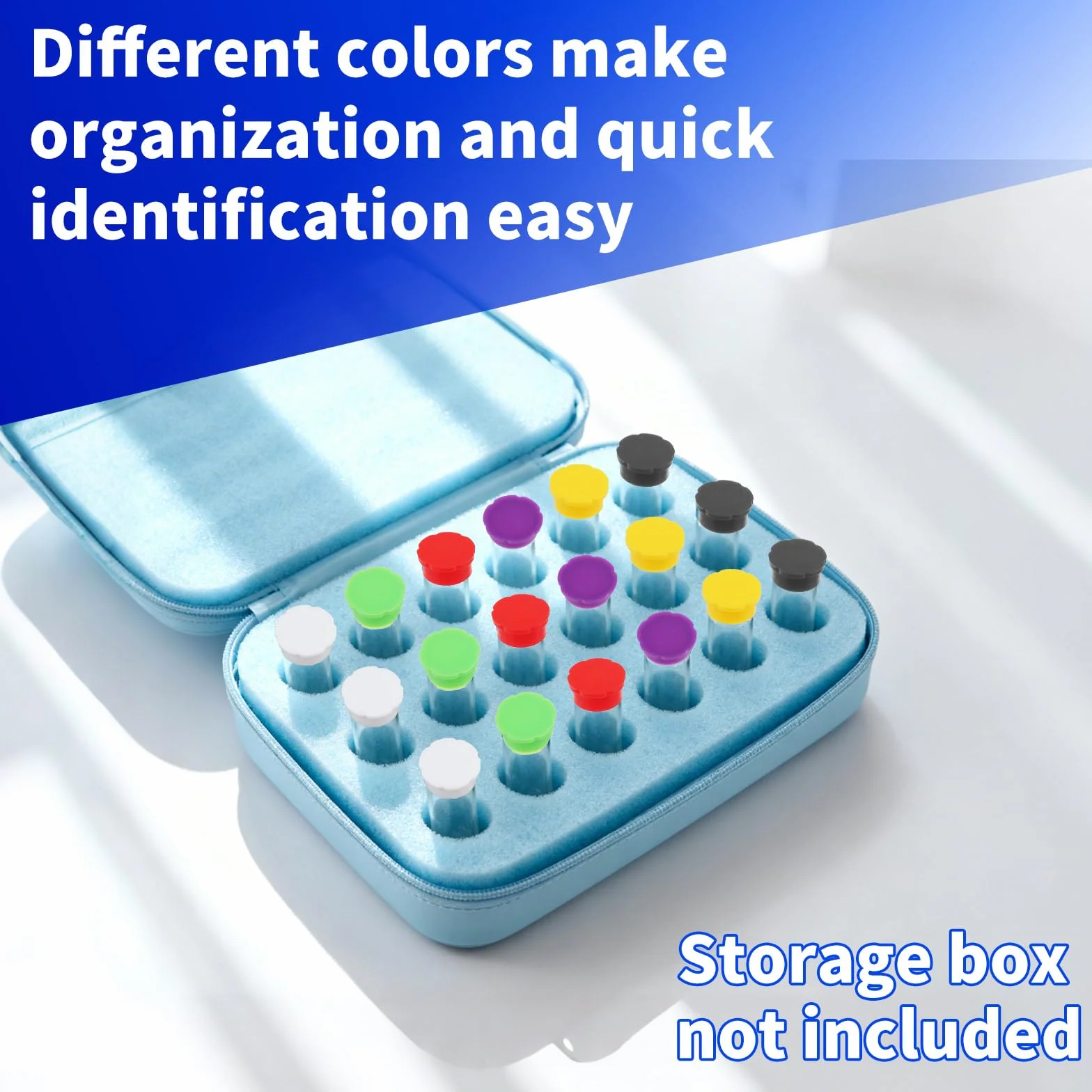 Tappi Protettivi per Fiale in Vetro 3ml 18 Pezzi 6 Colori Silicone Anti-Perdite Antipolvere Riutilizzabili