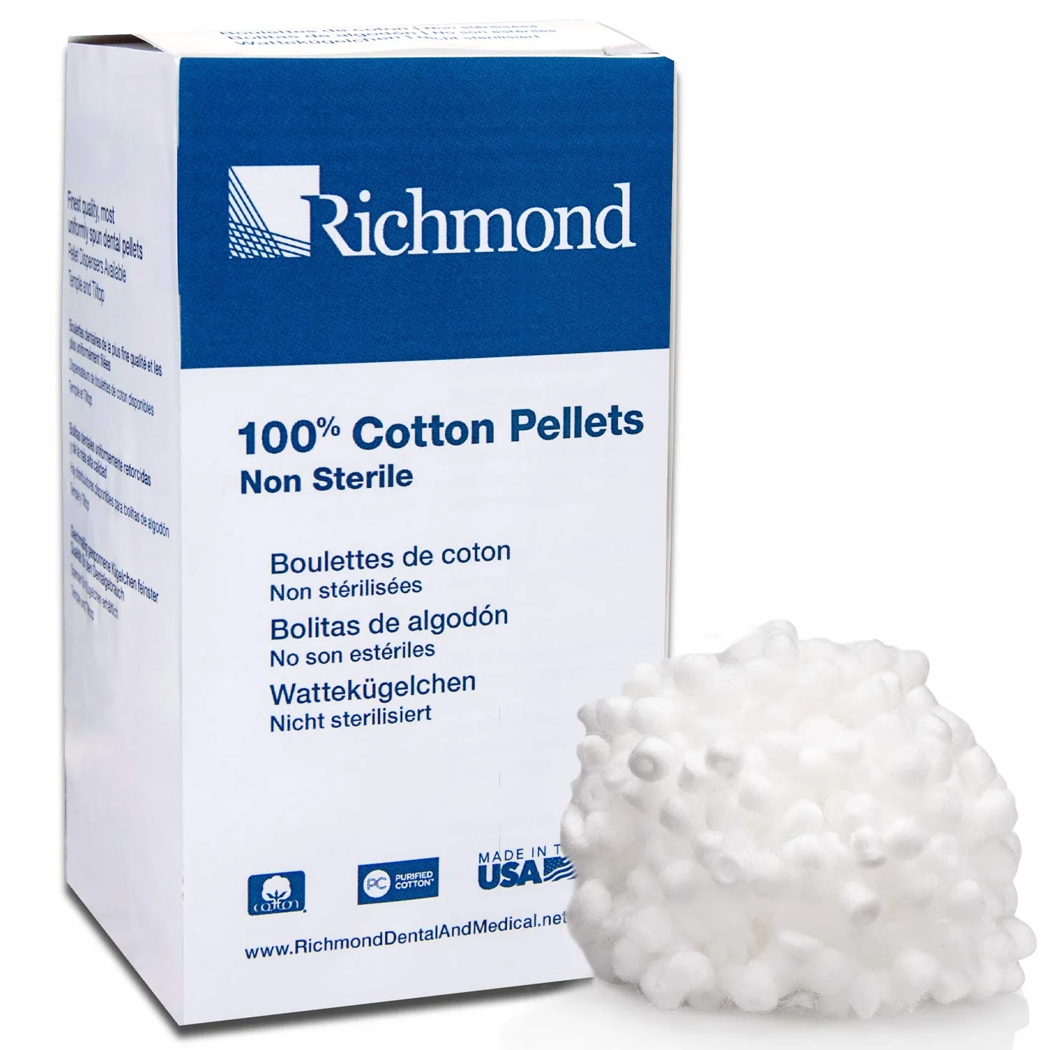 Richmond Pellet di cotone non sterile confezione da 2550