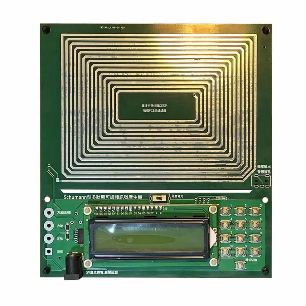 Generatore di Onde da Impulsi Risonatore Audio DC5V 0,01–100 kHz 7,83 Hz Regolabile Risonanza Ultra Bassa Frequenza