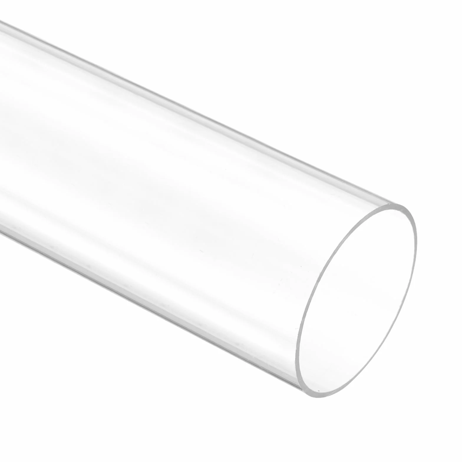 QUARKZMAN Tubo Rigido Rotondo Trasparente 47mm(1 7/8") ID x 50mm(2") OD x 0.5Ft(150mm) Lunghezza Tubo in Plastica