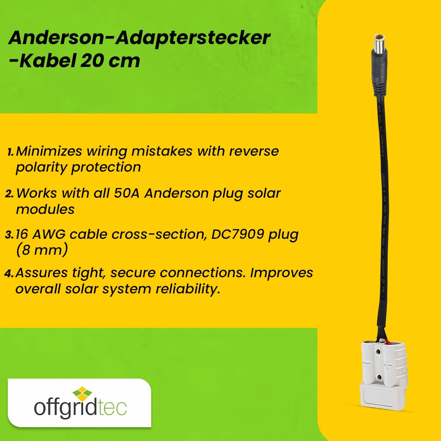 Adattatore Offgridtec Anderson 20cm