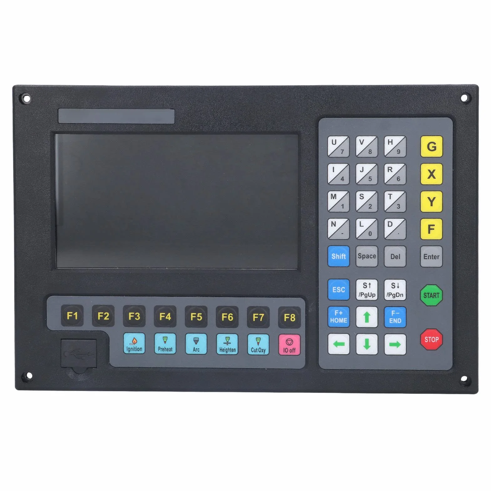 Bewinner F2100B Controller CNC a 2 Assi per Macchina da Taglio Al e Ossitaglio, Display LCD HD da 7 Pollici, Precisione ± 0,001 Mm, 24 V CC, 200 KHz, Funzionamento Semplice