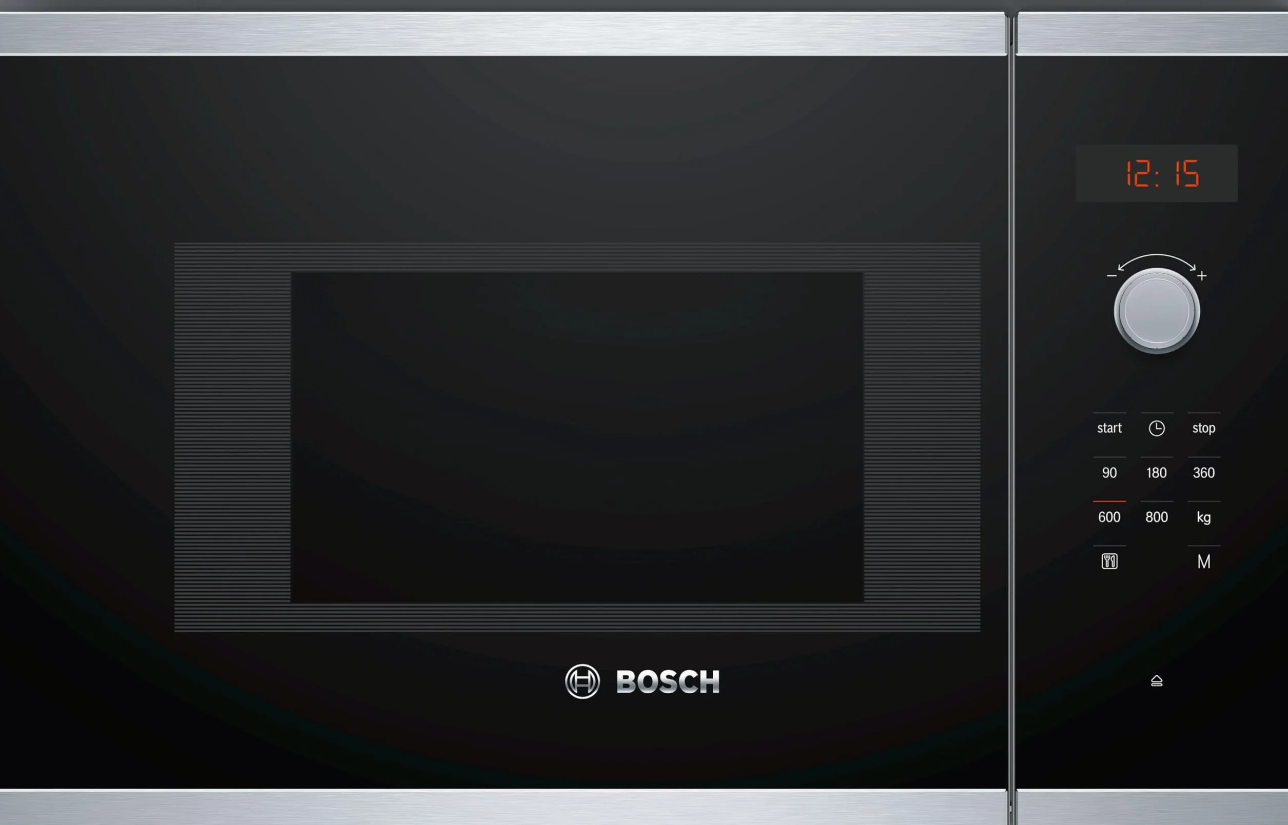 Bosch BFL523MS1F, Serie 4, Microonde da incasso, 7 Programmi automatici cottura, Display digitale a LED, Cleaning Assistance, Nero