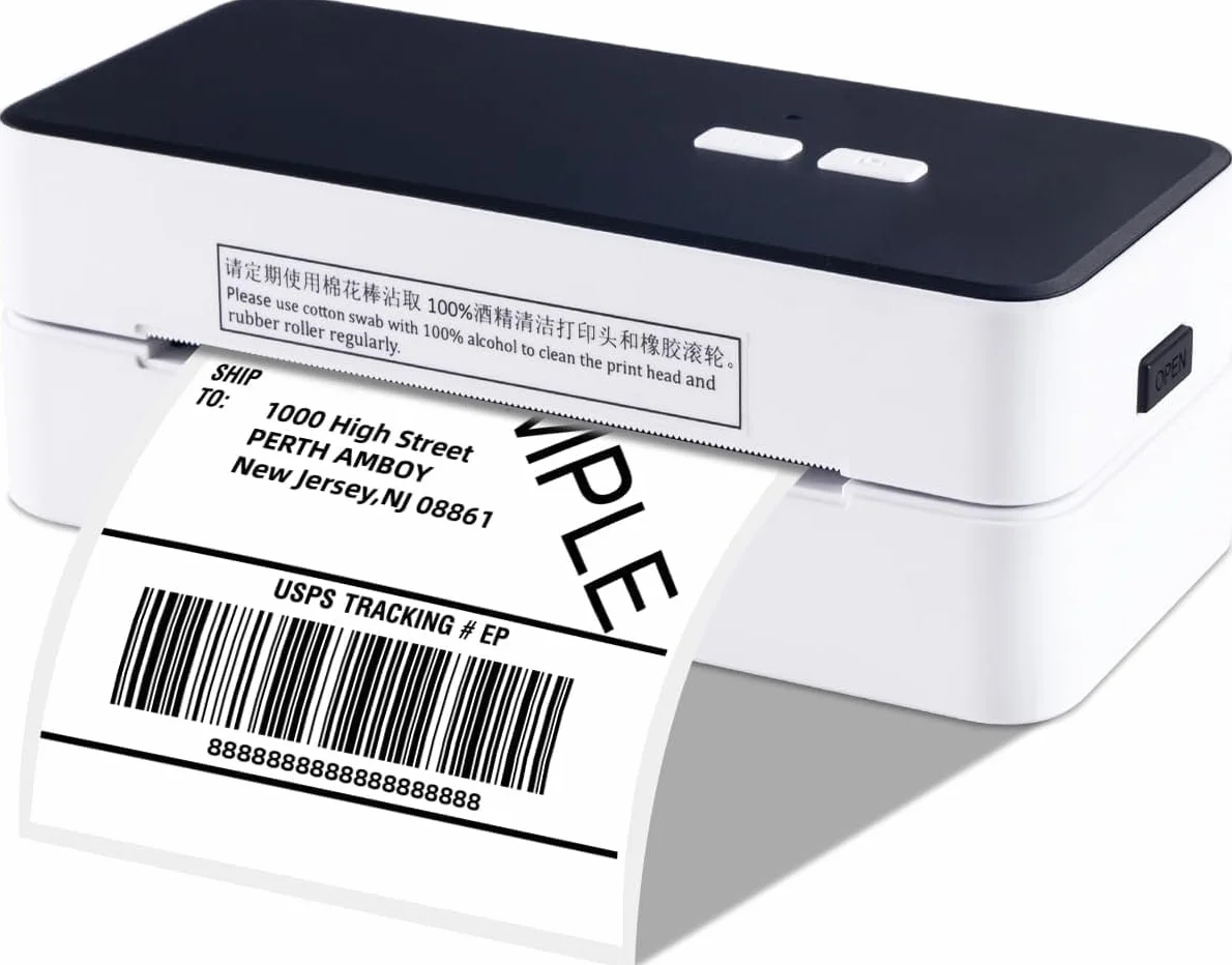 Stampante per etichette di spedizione,Stampante per etichette DHL, stampante termica da tavolo per etichette,stampante termica USB per Amazon DHL UPS, compatibile con Windows Mac OS Linux Chromebook