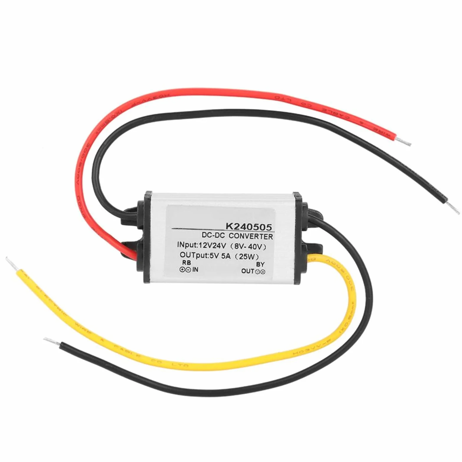 Alimentatore Buck Convertitore 12V 24V a 5V 5A 25W Step Down DC8-40V Ingressi per Robotica Motore Automotive