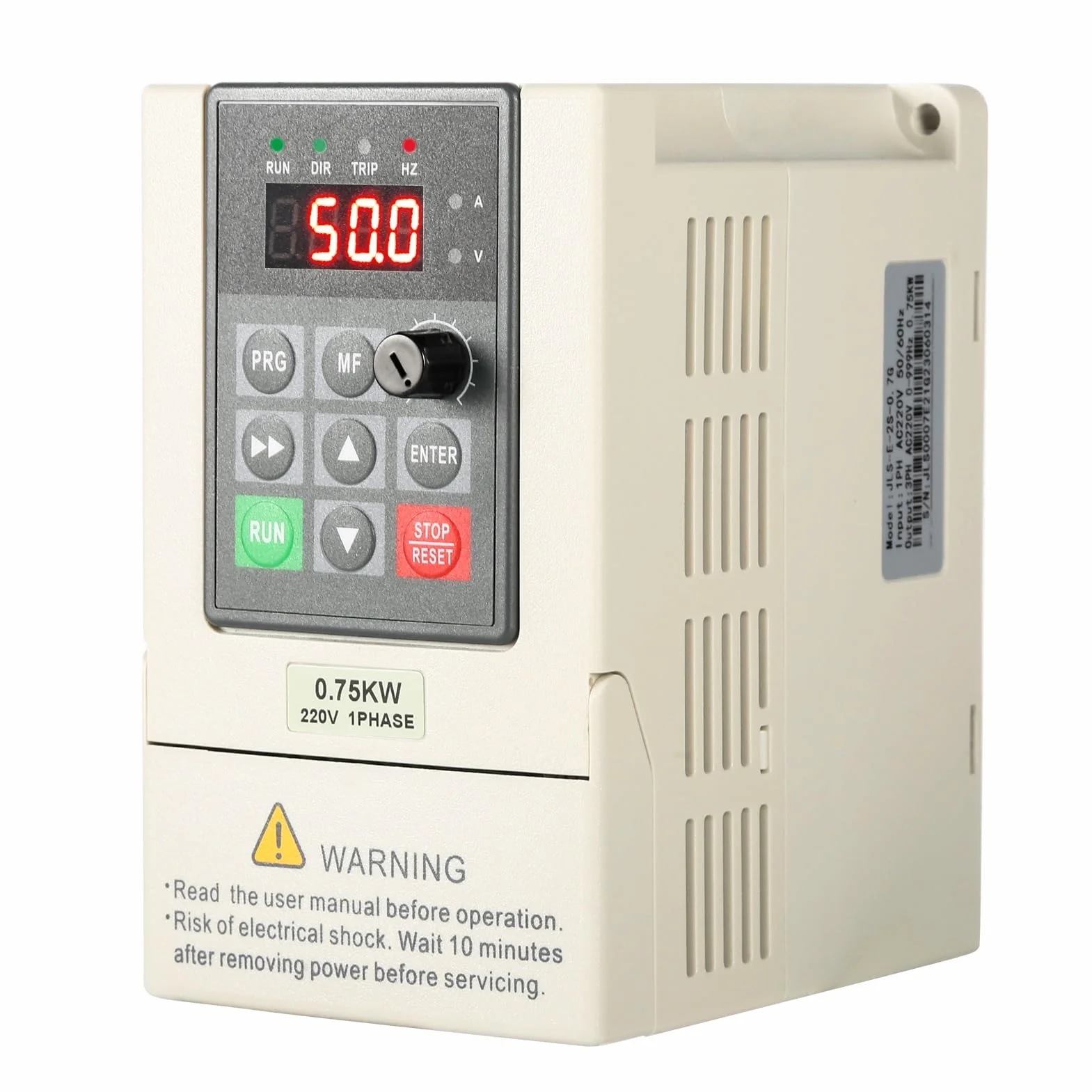Aliao Inverter Per Motori Trifase 0.75kw Inverter 220V Trifase Ingresso monofase Uscita trifase Inverter VFD Convertitore di frequenza Regolatore di velocità del Motore.