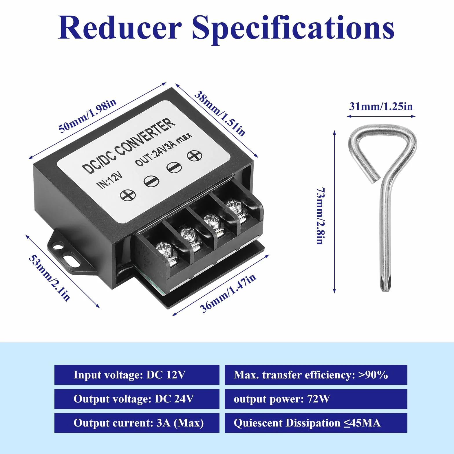 Przetwornica napięcia 12V na 24V 3A 72W Step-Up Regulator 10V-22V