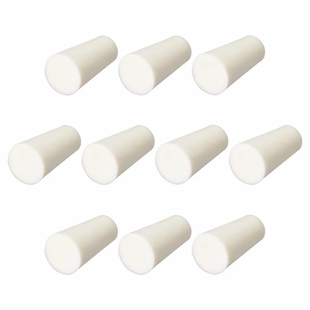 Tappi in silicone forati 12-17 mm beige 10 pezzi per flaconcini