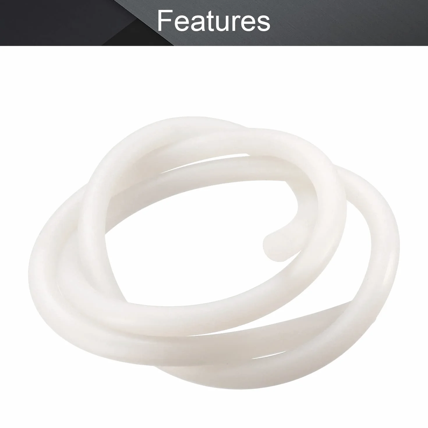 Guarnizione in silicone morbido VMQ 10 mm x 1 m traslucida rotonda