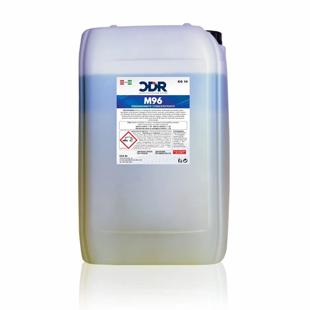 CDR Detergente M96 Professionale Sgrassante Concentrato Bicomponente-Bifase Doppia Azione 10kg Camion, Auto, Trattore