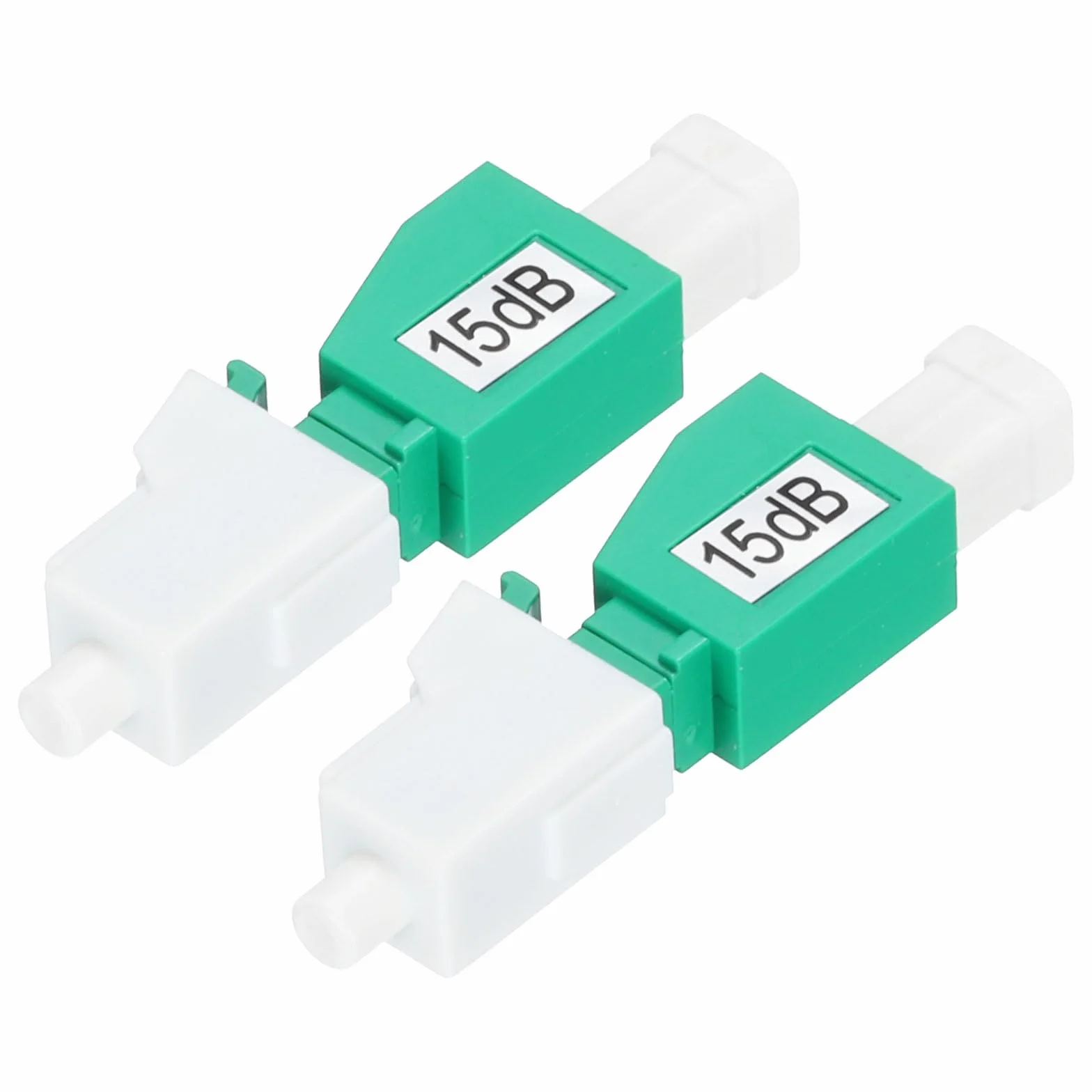 QUARKZMAN 15dB LC Fibre Attenuatore LC/APC SM Monomodale Fisso Fibre Ottico Attenuatore Maschio a Femmina per Fibre Ottico Trasmissione 2pz