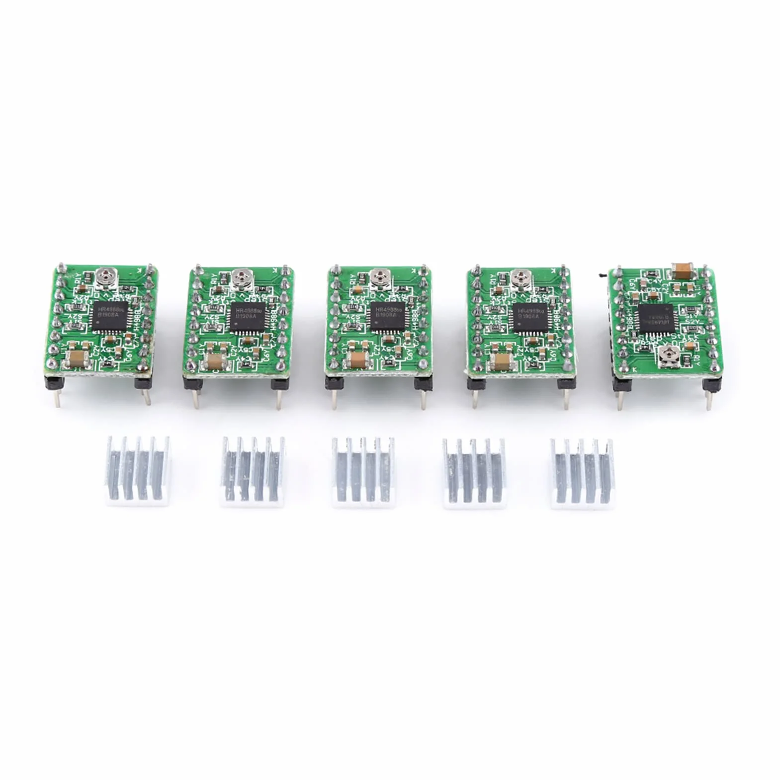 Kit stampante 3D, scheda controller RAMPS 1.4 stampante 3D + MEGA2560 R3 + 5 x A4988 con Dissipatore di Calore USB Calbe Jumper Kit