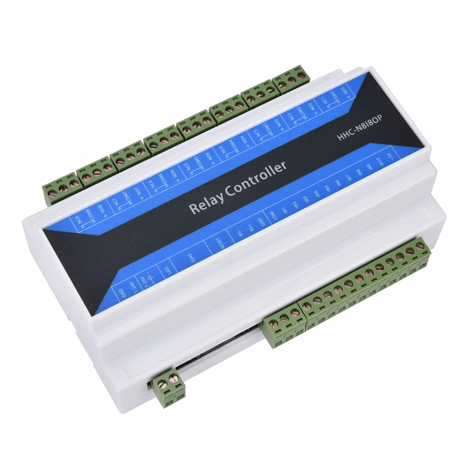 Modulo relè di Rete a 8 Dispositivo relè di Controllo Remoto Relè Ethernet da Ethernet a Modulo relè Ethernet a 4 Modbus Io HHC N8I8OP con Involucro Relè di Rete a 8 Vie