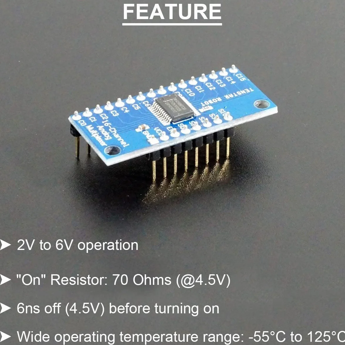 10PCS CD74HC4067 CMOS Ad Alta Velocità Multiplexer Analogico Preciso 16 Canali Multiplexer Digitale Analogico MUX Modulo Scheda di Sblocco