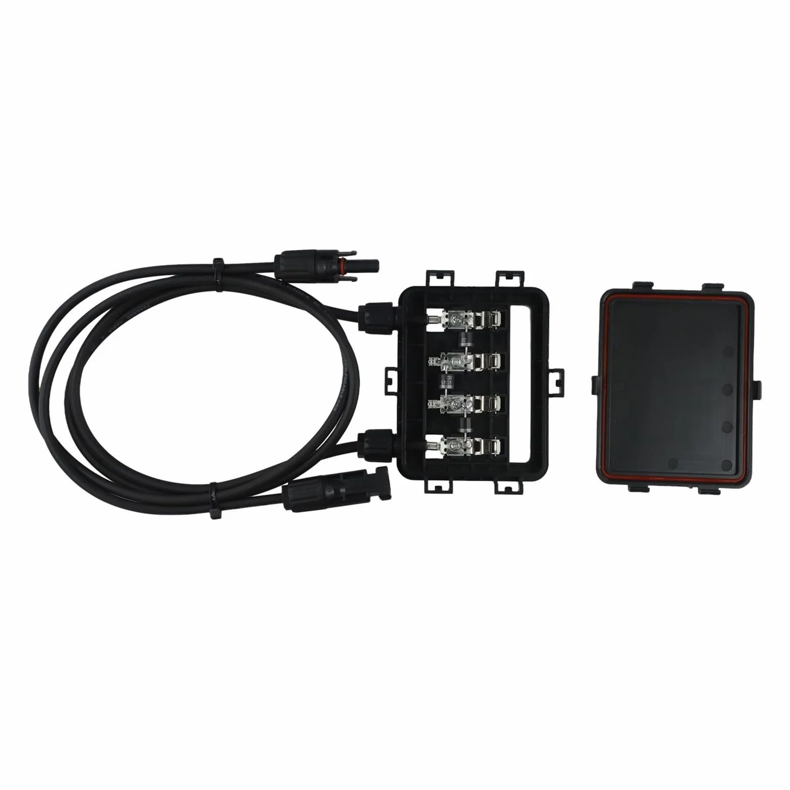 Scatola di derivazione solare PV, 1000 V DC, 180-300 W, IP65, impermeabile, robusta struttura in metallo e plastica per pannelli solari, facile installazione