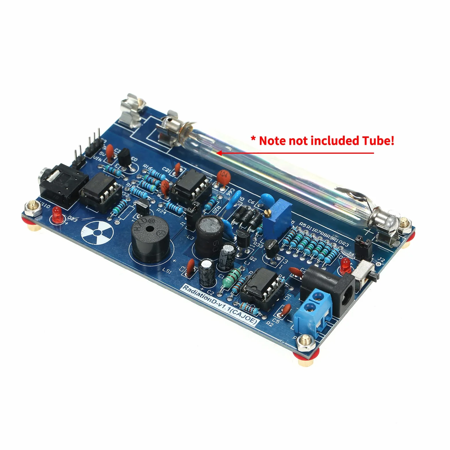 GoolRC Sistema di rivelatore di radiazioni assemblato, modulo sperimentale per kit di contatore Geiger per tubi fai da te