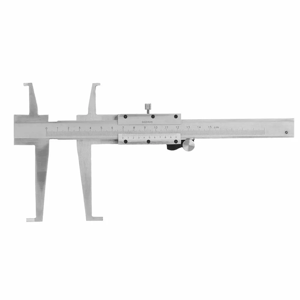 Maizoon Calibro Corsie in Acciaio Carbonio,Righello Doppia Scanalatura Interna,Calibro Diametro 9-150 mm,Strumenti Misura per fai da te/Lavorazione del Legno/Metalli/Produzione Modelli Idraulici,NE03